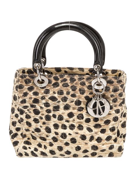 christian dior leopard print bag.